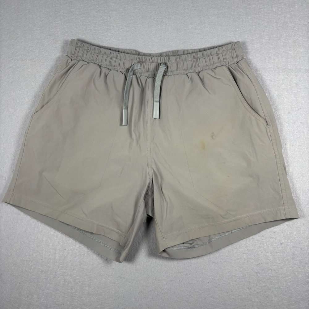 BEARBOTTOM Shorts Mens Size Medium Biege Elastic Stretch‎ 5.5" Inseam Lined